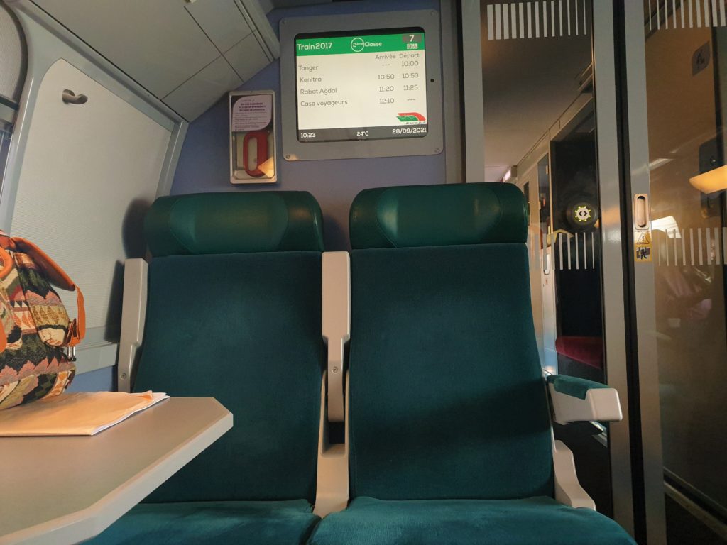 Morocco Train Second Class Seat